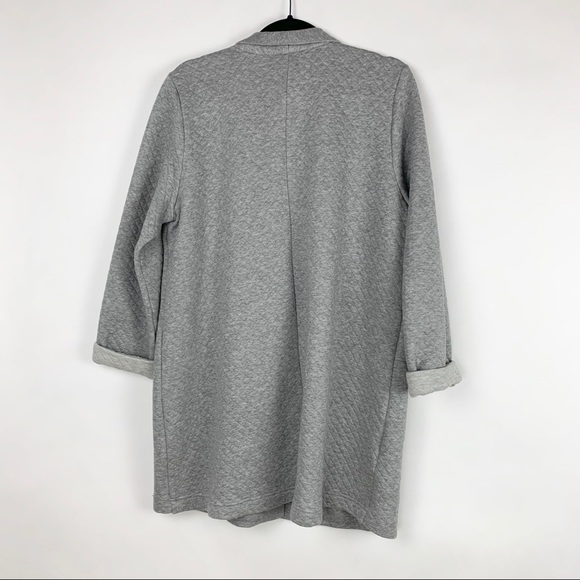 EILEEN FISHER Quilted Jersey Stand Collar Jacket - Picture 3 of 7